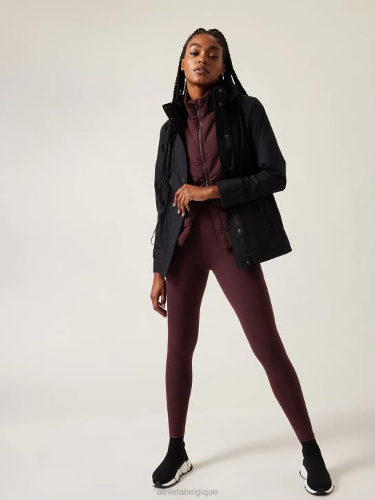 Athleta femmes salutation, cachette serrée JRTZ153 vêtements cabernet épicé