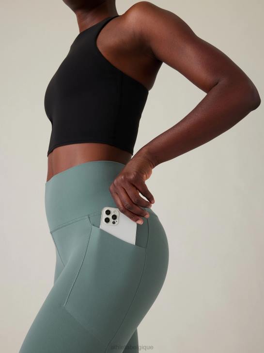 Athleta femmes salutation, cachette serrée JRTZ36 vêtements vert oxydé