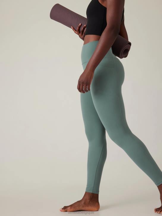 Athleta femmes salutation, cachette serrée JRTZ36 vêtements vert oxydé