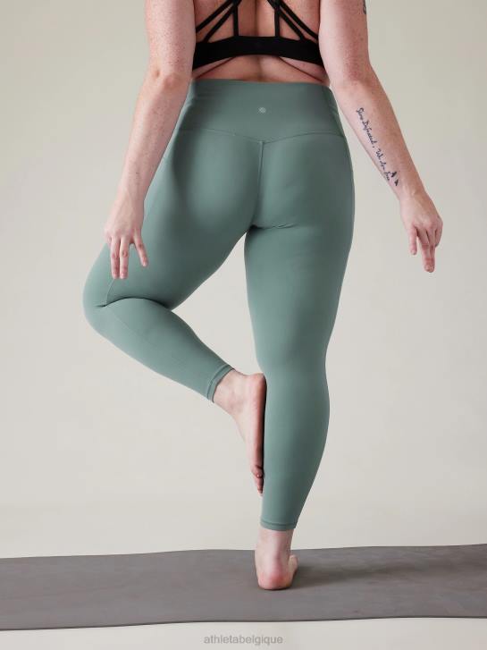 Athleta femmes salutation, cachette serrée JRTZ36 vêtements vert oxydé