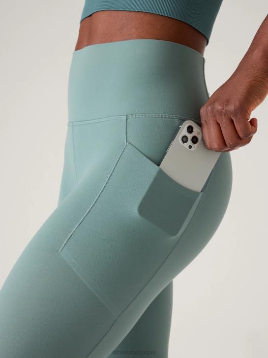 Athleta femmes salutation cachette serrer 7/8 JRTZ38 vêtements vert oxydé
