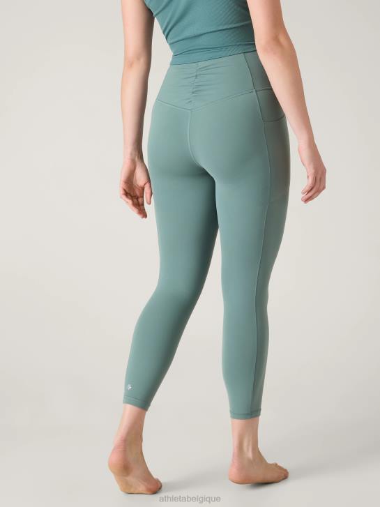 Athleta femmes salutation cachette serrer 7/8 JRTZ38 vêtements vert oxydé