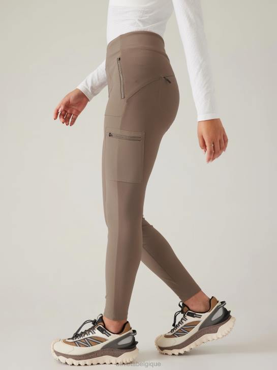 Athleta femmes tourniquets hybride taille mi-haute serré JRTZ142 vêtements pyrite
