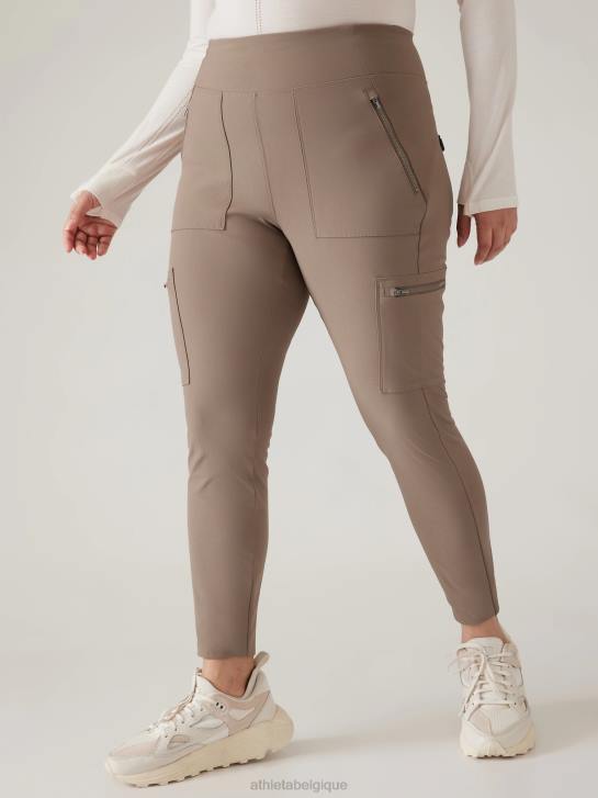 Athleta femmes tourniquets hybride taille mi-haute serré JRTZ142 vêtements pyrite