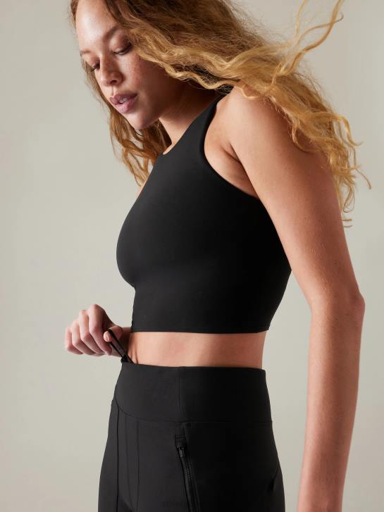 Athleta femmes tourniquets hybride taille mi-haute serré JRTZ182 vêtements noir