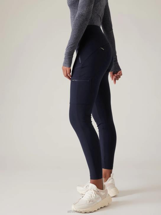 Athleta femmes tourniquets hybride taille mi-haute serré JRTZ27 vêtements marine