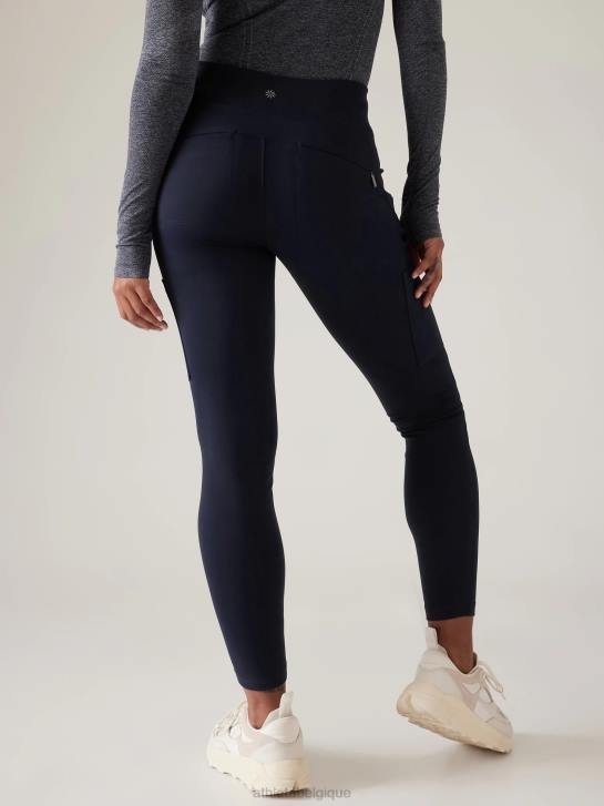 Athleta femmes tourniquets hybride taille mi-haute serré JRTZ27 vêtements marine