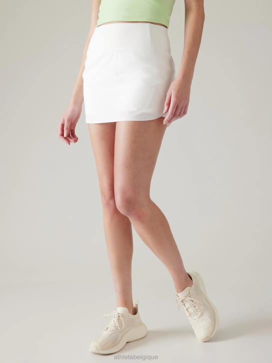 Athleta femmes Cours avec, jupe-short 14'' JRTZ97 vêtements blanc brillant
