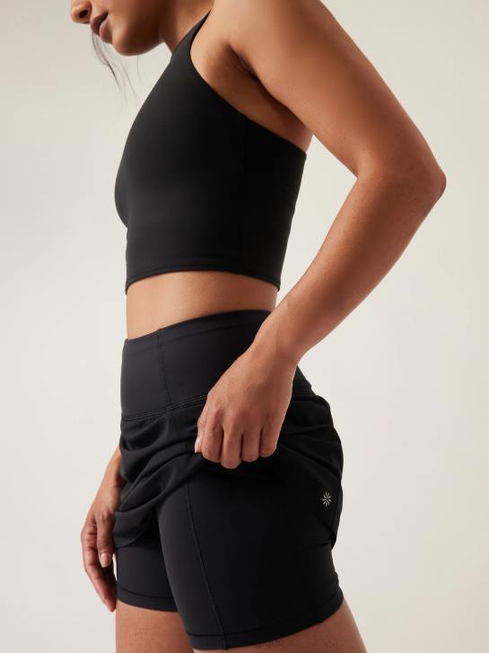 Athleta femmes cours avec, jupe-short 16'' JRTZ135 vêtements noir