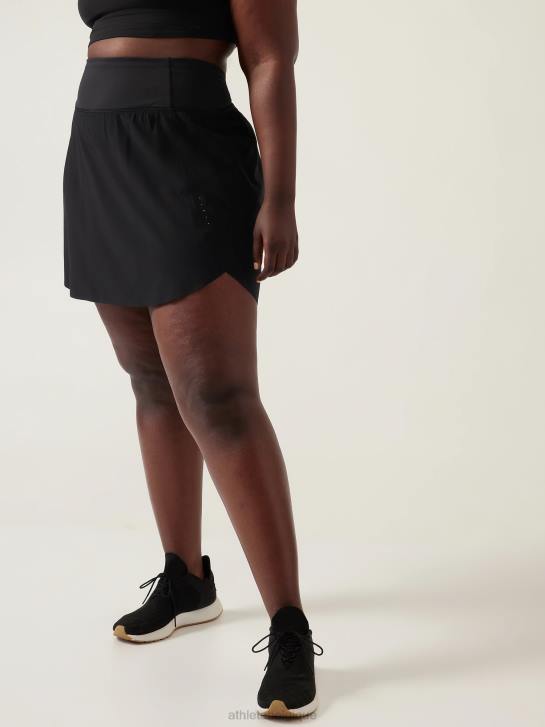 Athleta femmes cours avec, jupe-short 16'' JRTZ135 vêtements noir