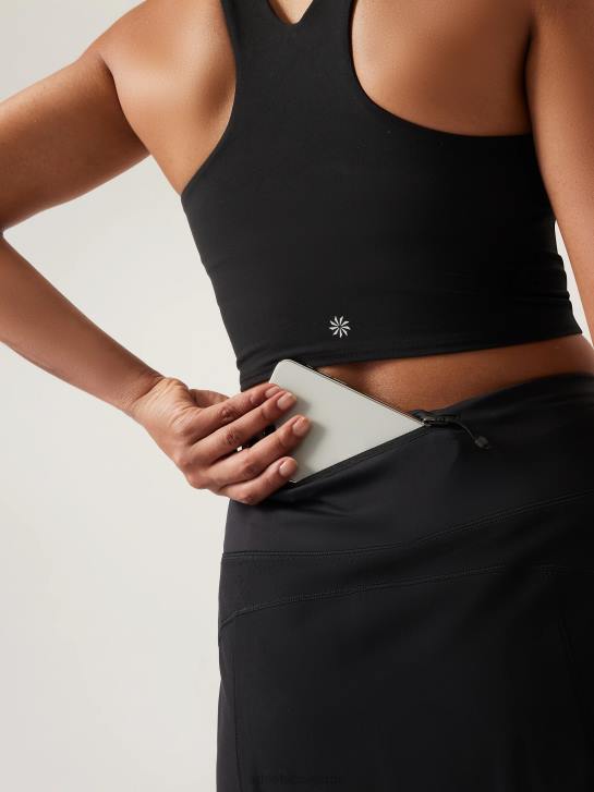 Athleta femmes cours avec, jupe-short 16'' JRTZ135 vêtements noir