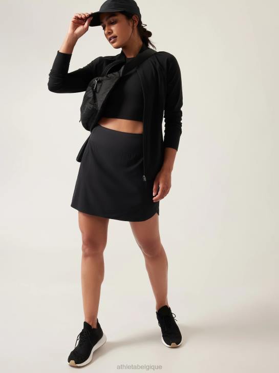 Athleta femmes cours avec, jupe-short 16'' JRTZ135 vêtements noir