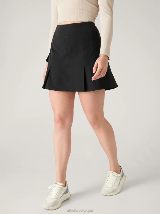 Athleta femmes jupe-short cargo taille haute sans fin JRTZ161 vêtements noir