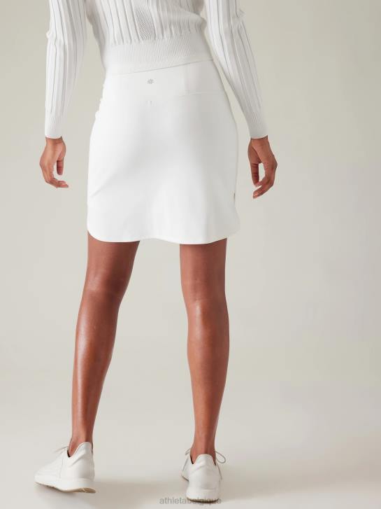 Athleta femmes jupe-short de golf fairway 18'' JRTZ156 vêtements blanc brillant