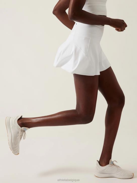 Athleta femmes jupe-short de tennis ace 13.5'' JRTZ31 vêtements blanc brillant