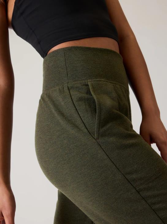 Athleta femmes jogger de luxe coaster JRTZ30 vêtements tremble olive bruyère