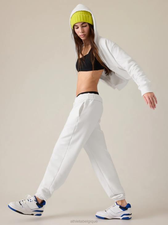 Athleta femmes jogger en polaire pour toujours JRTZ106 vêtements blanc brillant