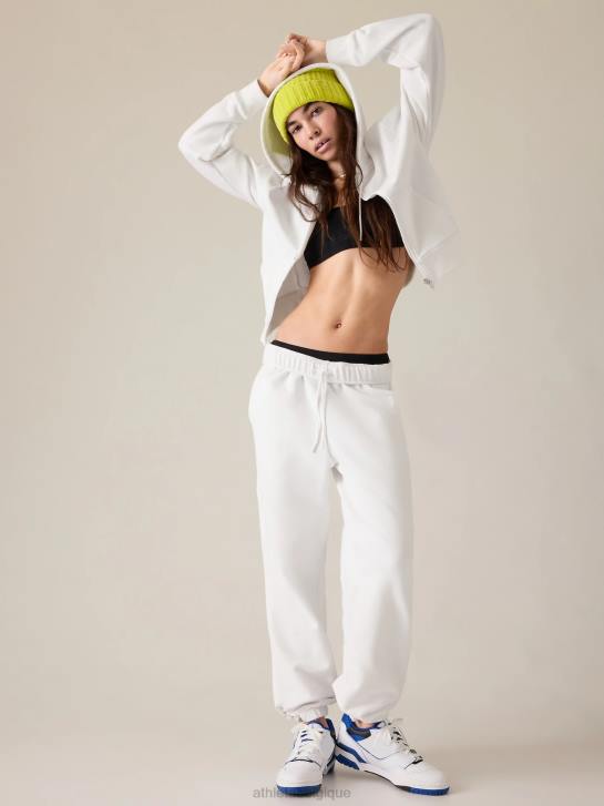Athleta femmes jogger en polaire pour toujours JRTZ106 vêtements blanc brillant