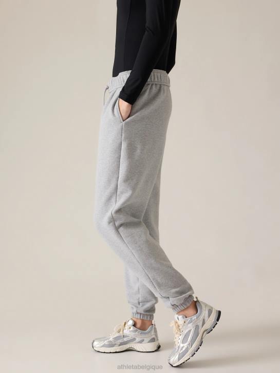 Athleta femmes jogger en polaire pour toujours JRTZ186 vêtements gris chiné