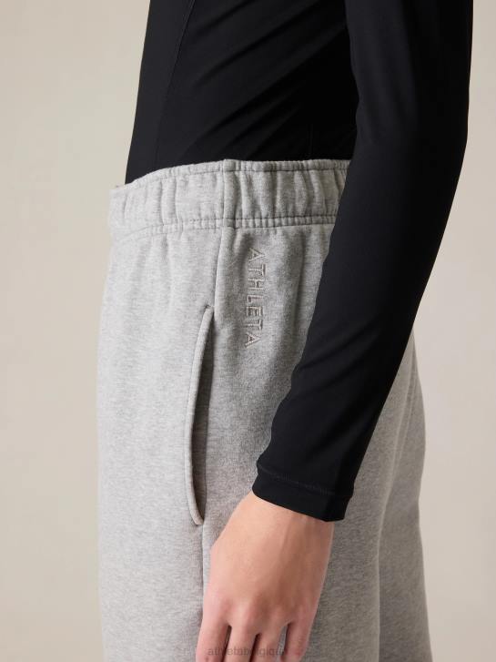 Athleta femmes jogger en polaire pour toujours JRTZ186 vêtements gris chiné