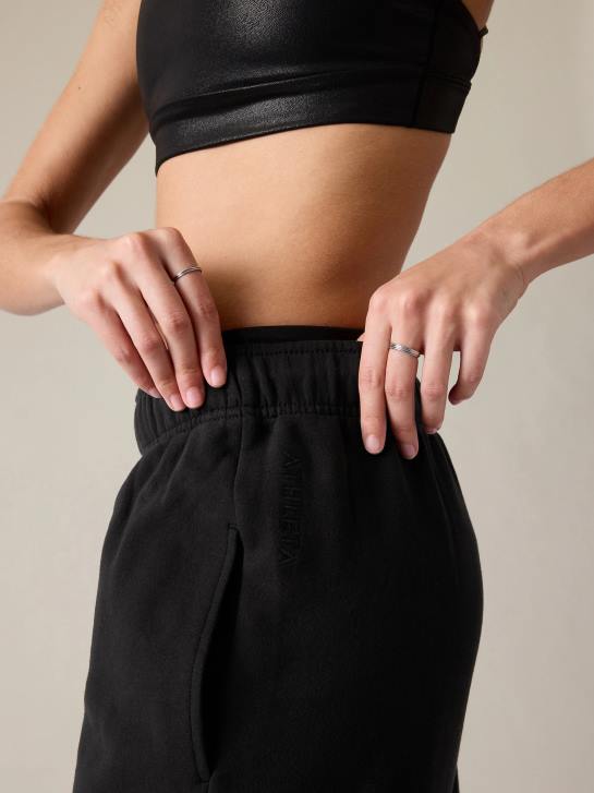 Athleta femmes jogger en polaire pour toujours JRTZ71 vêtements noir