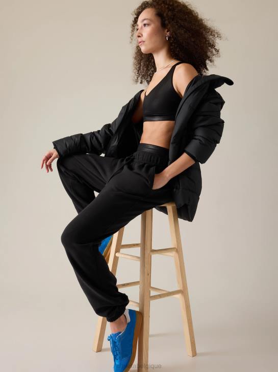 Athleta femmes jogger en polaire pour toujours JRTZ71 vêtements noir