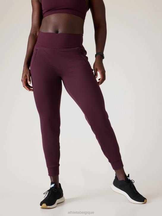 Athleta femmes jogger imparable JRTZ120 vêtements cabernet épicé