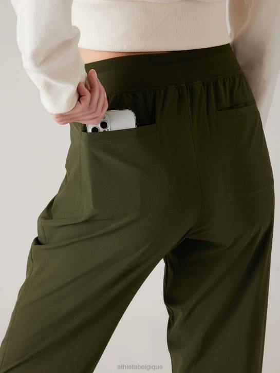 Athleta femmes jogging taille haute brooklyn heights JRTZ20 vêtements tremble, olive