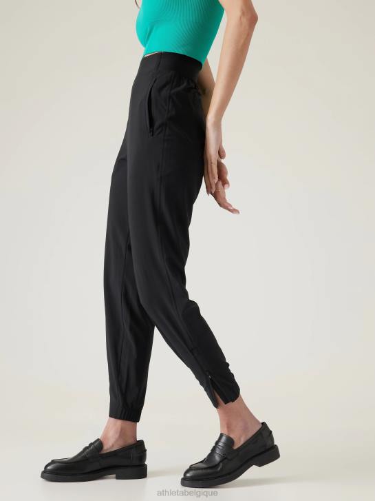 Athleta femmes jogging taille haute brooklyn heights JRTZ94 vêtements noir