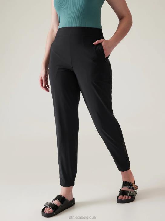 Athleta femmes jogging taille haute brooklyn heights JRTZ94 vêtements noir