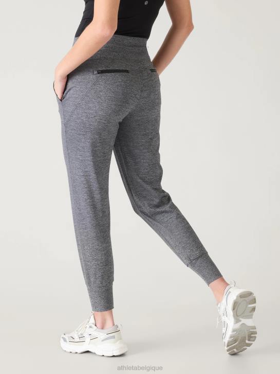 Athleta femmes jogging venice taille mi-haute JRTZ181 vêtements gris chiné