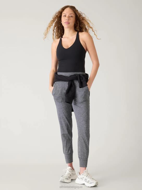 Athleta femmes jogging venice taille mi-haute JRTZ181 vêtements gris chiné
