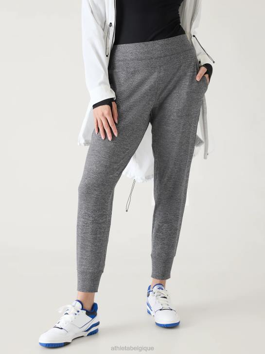 Athleta femmes jogging venice taille mi-haute JRTZ181 vêtements gris chiné