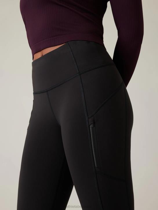 Athleta femmes pantalon bootcut plus pluvieux JRTZ61 vêtements noir