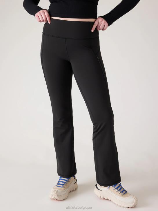 Athleta femmes pantalon bootcut plus pluvieux JRTZ61 vêtements noir