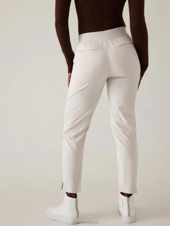 Athleta femmes pantalon brooklyn taille mi-haute à la cheville JRTZ183 vêtements gris ormeau