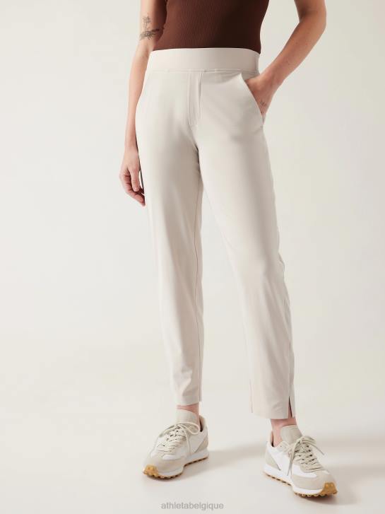 Athleta femmes pantalon brooklyn taille mi-haute à la cheville JRTZ183 vêtements gris ormeau