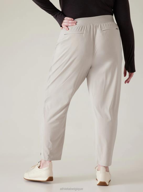 Athleta femmes pantalon brooklyn taille mi-haute à la cheville JRTZ183 vêtements gris ormeau