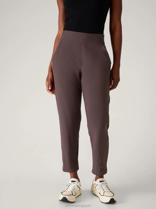Athleta femmes pantalon brooklyn taille mi-haute à la cheville JRTZ18 vêtements schiste argileux