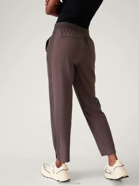 Athleta femmes pantalon brooklyn taille mi-haute à la cheville JRTZ18 vêtements schiste argileux