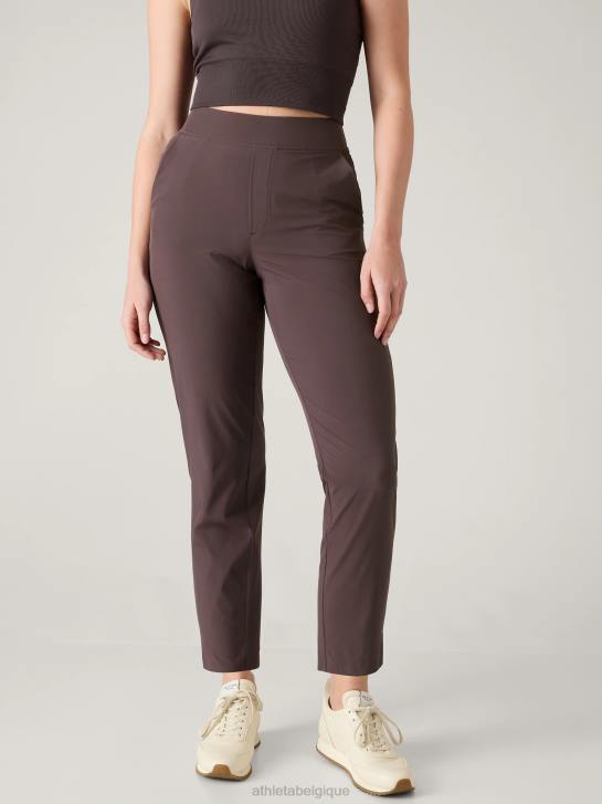 Athleta femmes pantalon brooklyn taille mi-haute à la cheville JRTZ18 vêtements schiste argileux