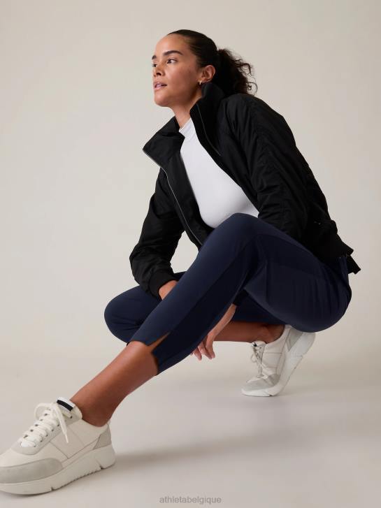 Athleta femmes pantalon brooklyn taille mi-haute à la cheville JRTZ60 vêtements marine
