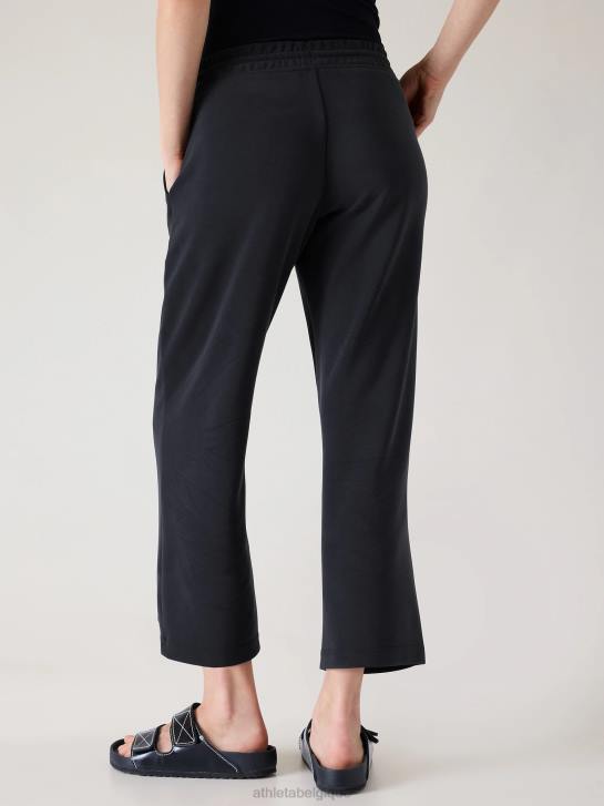 Athleta femmes pantalon court droit seasoft JRTZ49 vêtements noir