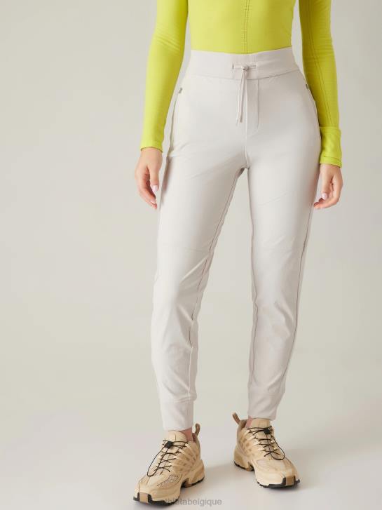 Athleta femmes pantalon de jogging hybride taille mi-haute Headlands JRTZ22 vêtements bouleau gris