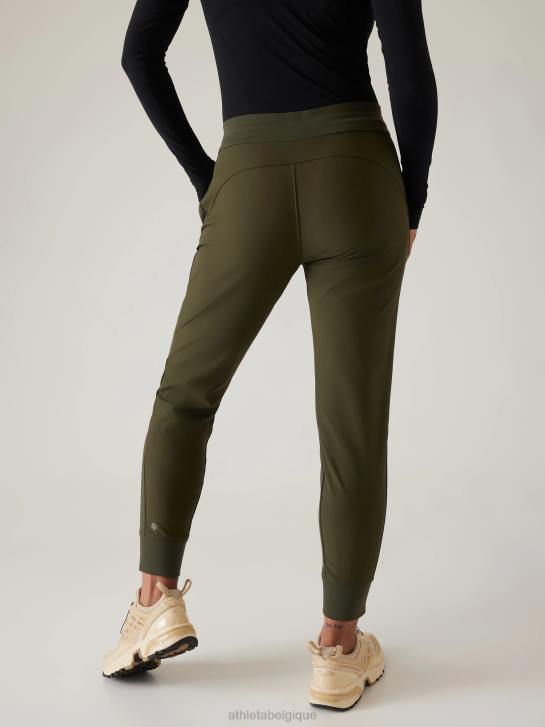Athleta femmes pantalon de jogging hybride taille mi-haute Headlands JRTZ33 vêtements tremble, olive