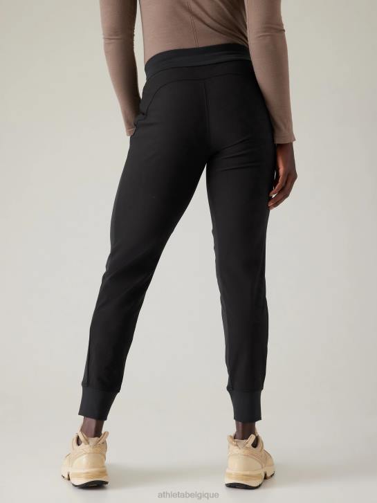 Athleta femmes pantalon de jogging hybride taille mi-haute Headlands JRTZ74 vêtements noir