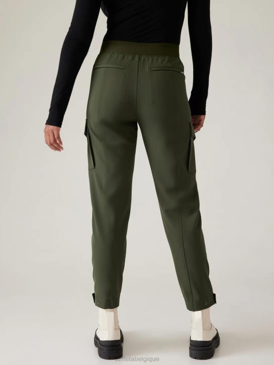 Athleta femmes pantalon de jogging taille haute à motif cargo sans fin JRTZ84 vêtements tremble, olive