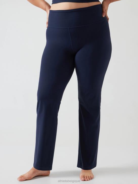 Athleta femmes pantalon droit elation JRTZ117 vêtements marine