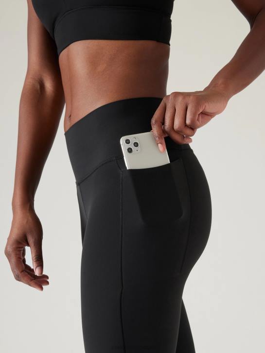 Athleta femmes pantalon droit transcend stash JRTZ56 vêtements noir