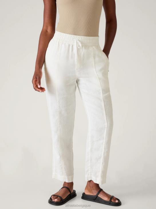 Athleta femmes pantalon à la cheville en lin retraite JRTZ166 vêtements lis calla
